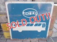 dp-120308-03 OCTD BUS STOP Metal sign