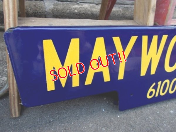 画像2: dp-130312-08 Road sign / 50's〜 MAYWOOD AVE