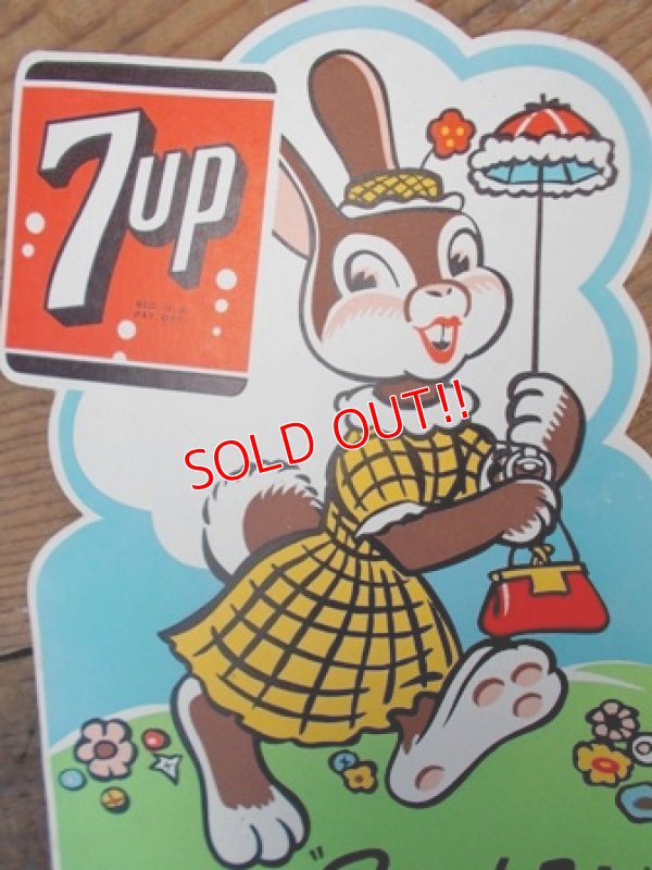 画像2: ap-120918-01 7up / EASTER "Fresh Up" 50's Paper Bottle Topper