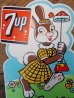 画像2: ap-120918-01 7up / EASTER "Fresh Up" 50's Paper Bottle Topper (2)