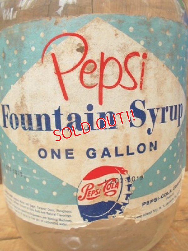 画像2: dp-120724-02 Pepsi Cola / 50's-60's 1 Gallon Syrup bottle