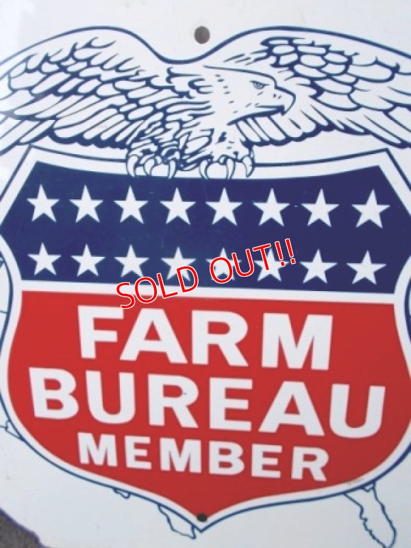 画像3: dp-130307-01 FARM BUREAU MEMBER / 1964 W-side metal sign