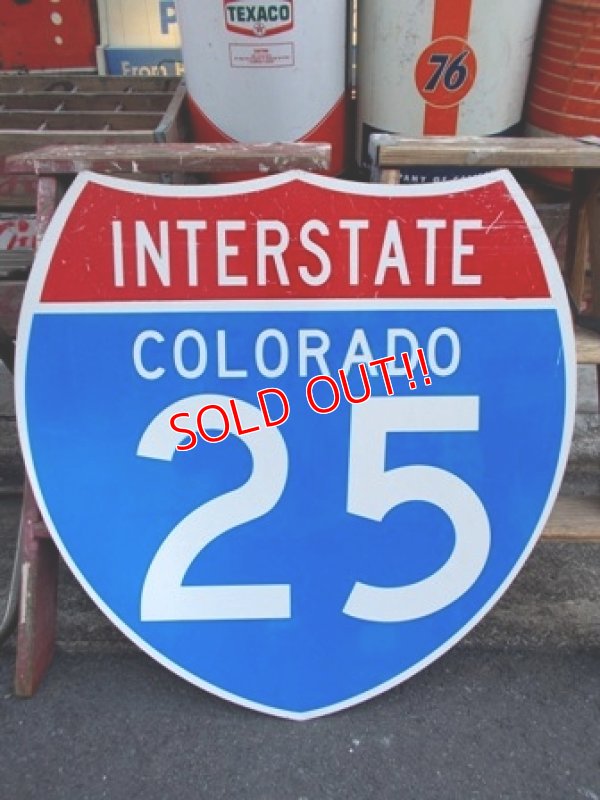 画像1: dp-120410-15 INTERSTATE Sign "COLORADO 25"