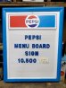 画像1: dp-121009-03 Pepsi / 80's Restaurant Menu board sign  (1)