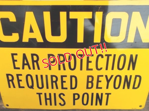 画像2: dp-120705-39 Vintage Steel Sign "CAUTION"