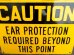 画像2: dp-120705-39 Vintage Steel Sign "CAUTION" (2)