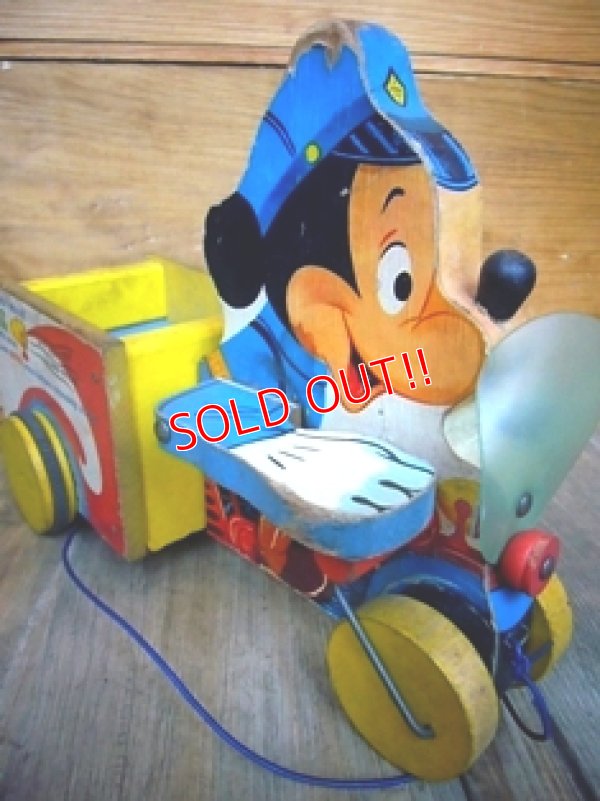 画像2: fp-101211-05 Mickey Mouse / "SAFETY PATROL" 50's Pull Toy