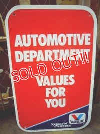 dp-110105-06 VALVOLINE / 80's Plastic Sign