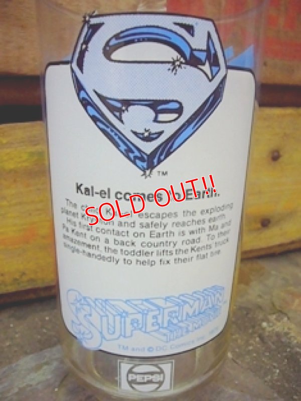 画像4: gs-110920-01 SUPERMAN THE MOVIE / PEPSI 1978 Collector series glass