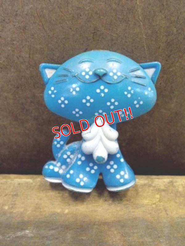 画像1: av-121023-03 AVON / 70's Fragrance Grace Pins "Blue Kitty"