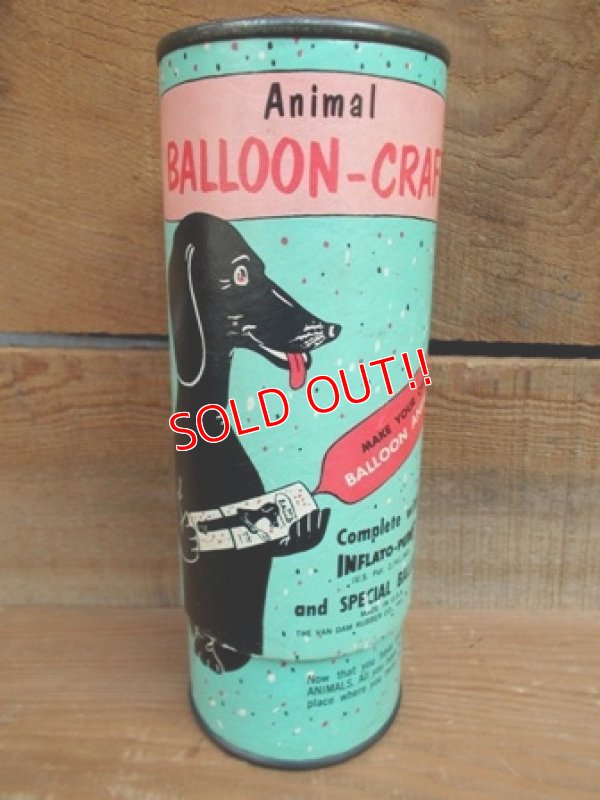 画像1: dp-120802-03 50's Animal Balloon-Craft can