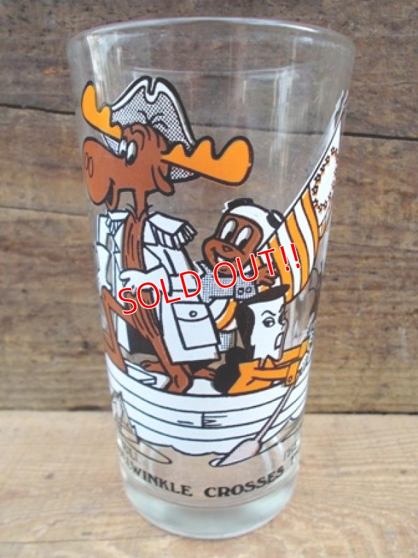 画像1: gs-120904-05 Rocky & Bullwinkle / 70's glass