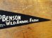 画像3: dp-130116-04 Benson Wild Animal Farm / 50's〜 Vintage Pennant (3)