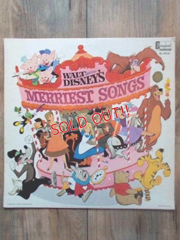 画像2: ct-120807-03 Walt Disney's / Merriest Songs 70's Record