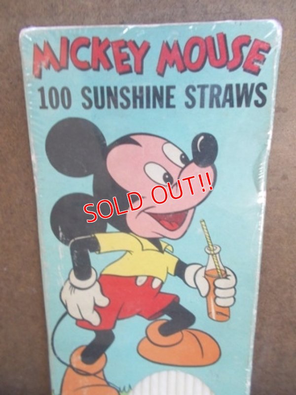 画像2: ct-130511-28 Mickey Mouse / 50's 100 Sunshine Straw (Mint)