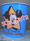 ct-130511-31 Mickey Mouse / 50 yeas of Magic Tin Trash Box