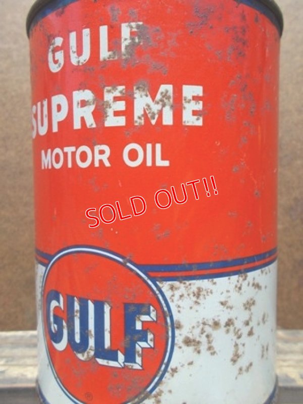 画像2: dp-130508-06 Gulf / Vintage Motor Oil Can