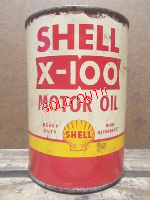 画像1: dp-130508-05 Shell / Vintage Motor Oil Can