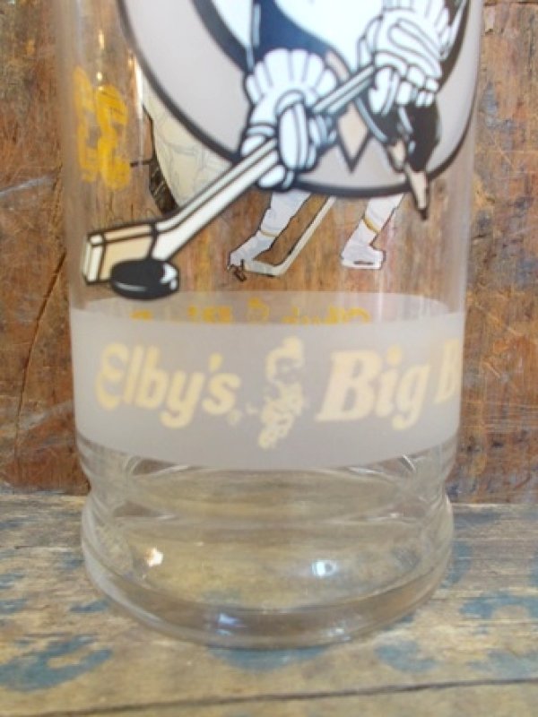画像2: gs-130402-11 Elby's Big Boy × Penguins / 80's Novelty Glass