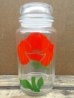 画像1: kt-130509-06 Anchor Hocking / 70's Poppy Glass Jar (1)
