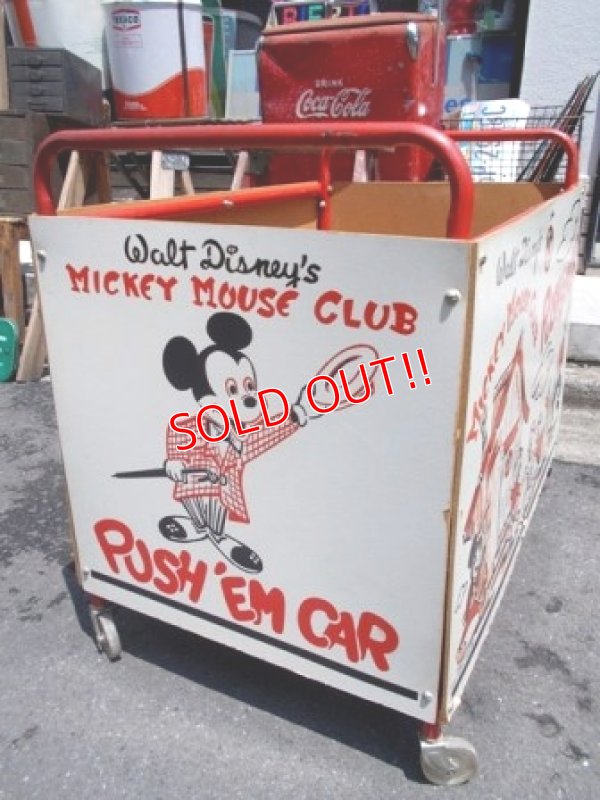 画像2: ct-130514-11 Mickey Mouse Club / 50's-60's Push'em Car