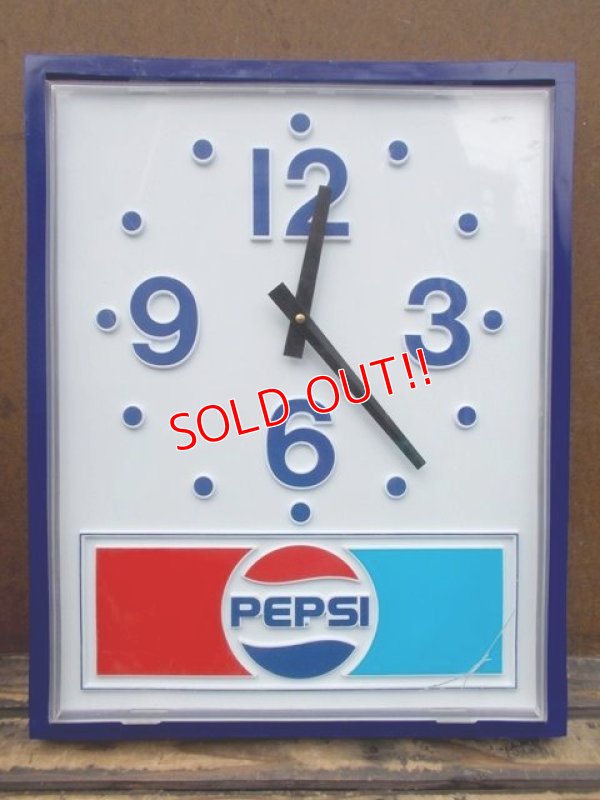 画像1: dp-130512-03 Pepsi / 80's Wall Clock