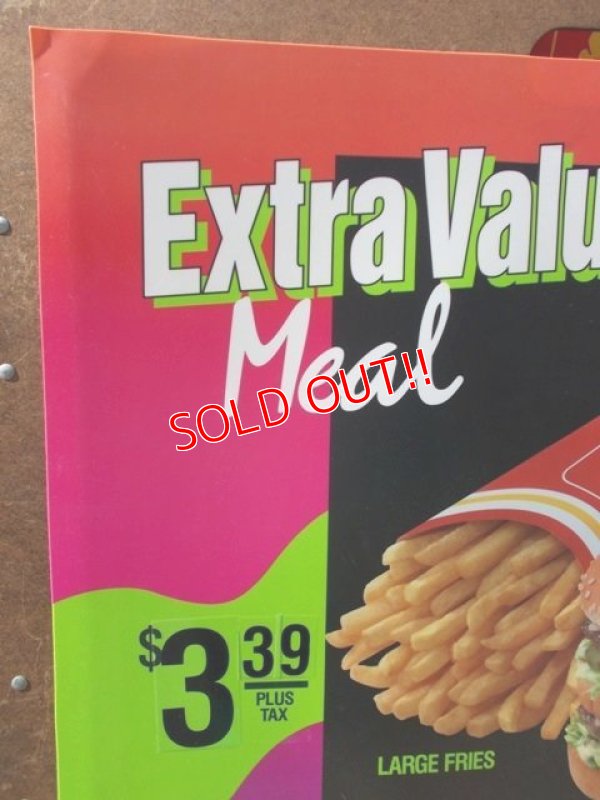 画像3: ad-130521-01 McDonald's / 90's Translite "Extra Value Meal"