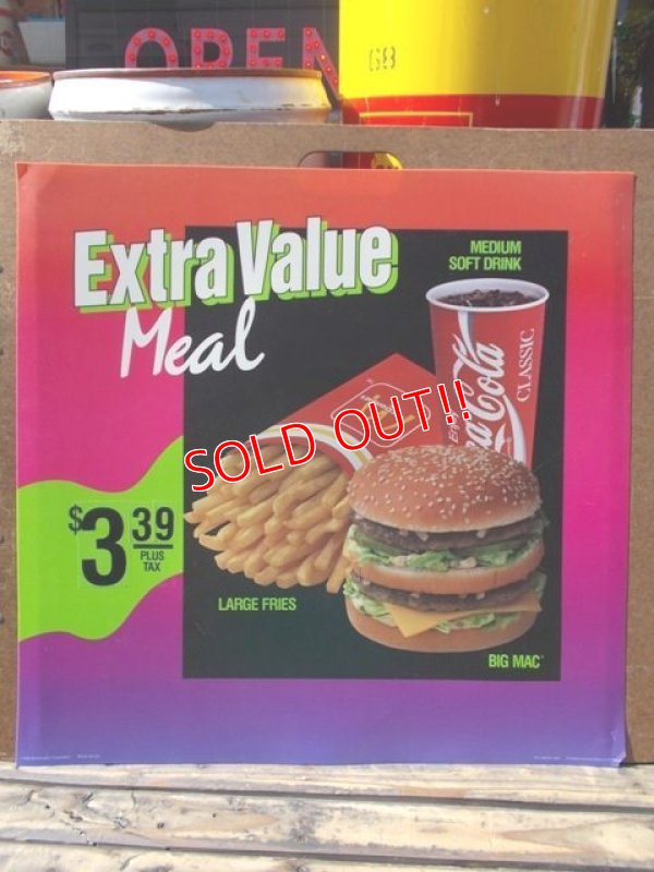 画像1: ad-130521-01 McDonald's / 90's Translite "Extra Value Meal"