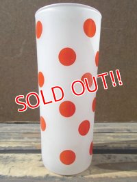 gs-130412-01 Anchor Hocking / Red Dots Tumbler