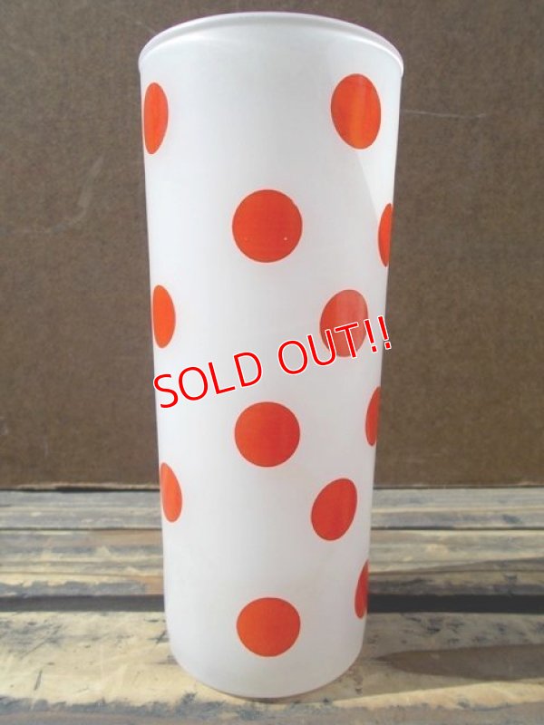 画像1: gs-130412-01 Anchor Hocking / Red Dots Tumbler