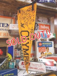 dp-130619-03 Vintage Pennant "Football Olympia" (Orange)