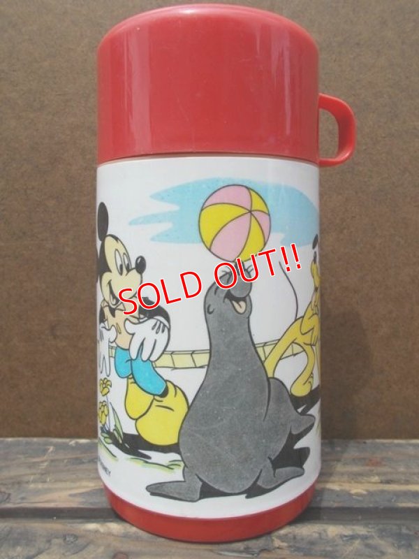 画像1: ct-110822-38 Mickey Mouse & Pluto / 90's Thermos