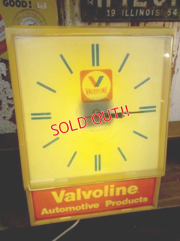 画像1: dp-120307-12 Valvoline / 70's Sign clock