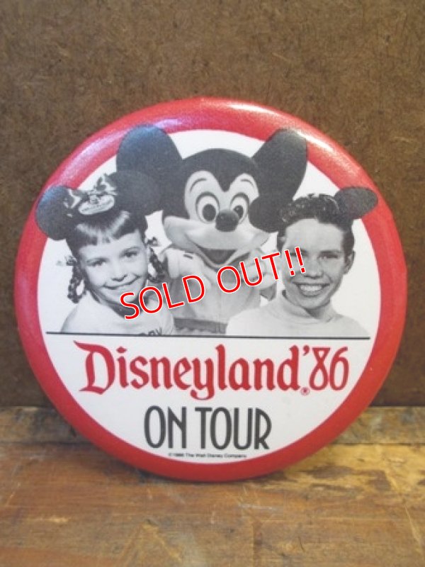 画像1: pb-100626-01 Disneyland '86 On Tour Pinback