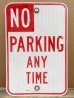 画像1: dp-130611-03 Road sign "No Parking Any Time" (1)