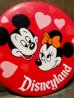 画像2: pb-100626-07 Disneyland / 70's Mickey Mouse & Minnie Mouse Pinback (2)