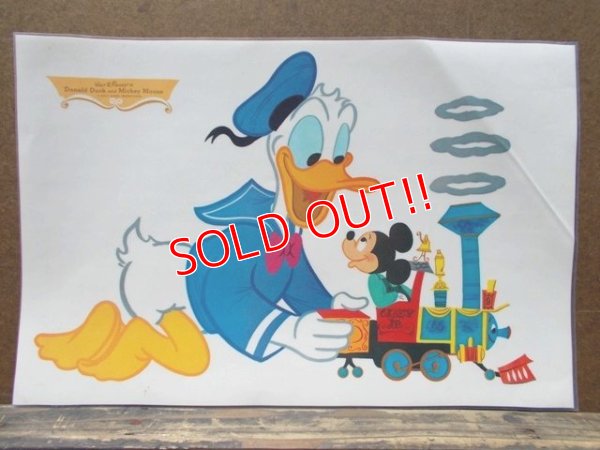 画像1: ct-416-08 Donald Duck & Mickey Mouse / 70's Placemat