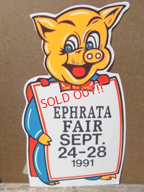 画像1: dp-130512-10 1991 Ephrata Fair Pig Poster