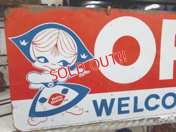 画像2: dp-121009-05 Dairy Queen / 1962 W-side metal sign