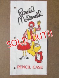ct-130625-21 McDonald's / Ronald McDonald Vinyl Pencil Case