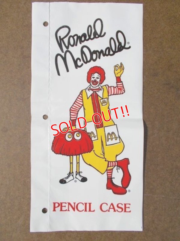 画像1: ct-130625-21 McDonald's / Ronald McDonald Vinyl Pencil Case