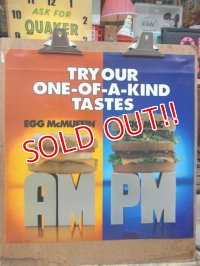 ad-130521-01 McDonald's / 80's Translite "AM PM" 