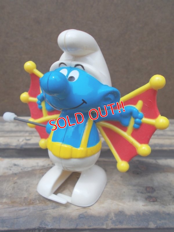 画像1: ct-130702-36 Smurf / Galoob 80's Walking Smurf  "Flying Smurf"