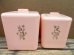 画像2: kt-130703-01 Cols Plastic / 60's Pink Canister set (2)