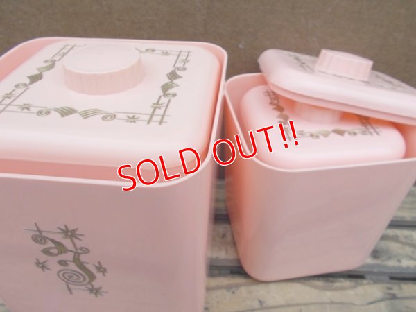 画像4: kt-130703-01 Cols Plastic / 60's Pink Canister set