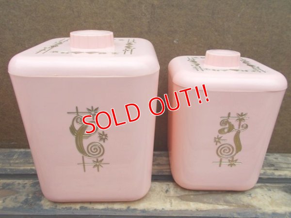 画像3: kt-130703-01 Cols Plastic / 60's Pink Canister set