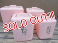 kt-130703-01 Cols Plastic / 60's Pink Canister set