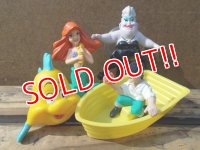 ct-130709-02 Little Mermaid / Mcdonald's 1989 Happy meal set