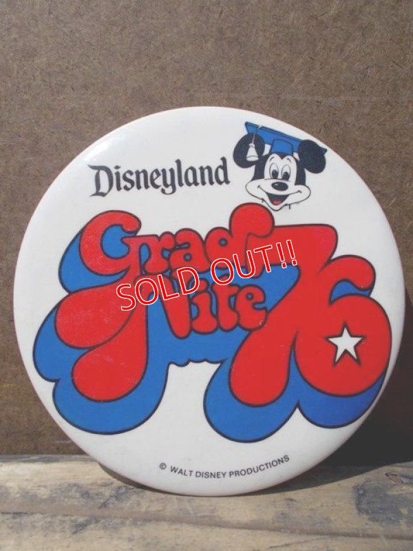 画像1: pb-707-02 Disneyland / 1976 Grad Nite Pinback