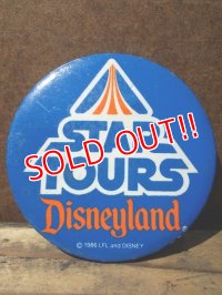 pb-707-01 Disneyland  / STAR TOURS 80's Pinback